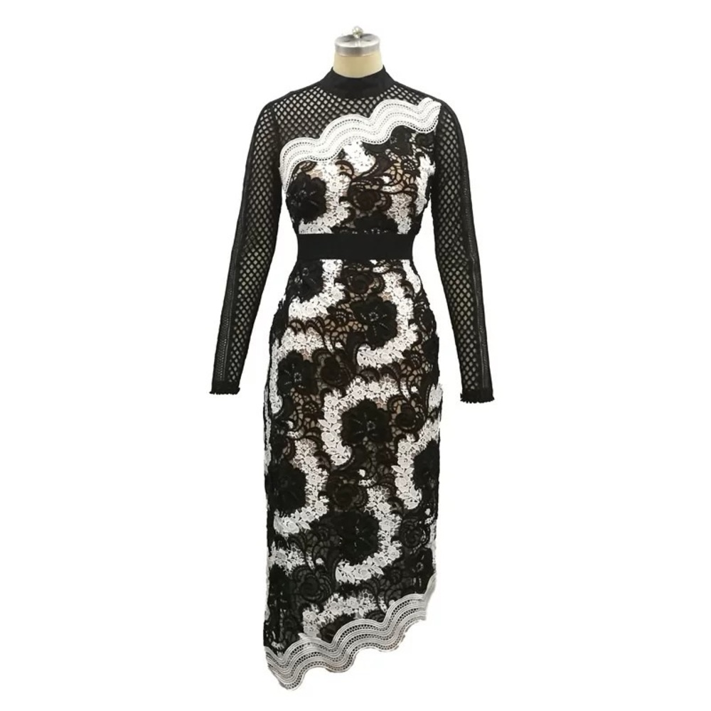 Lace Midi Dress – Self-Portrait Inspired – $80
